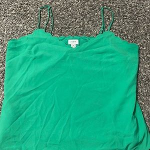 Green Jcrew Tank Top Blouse